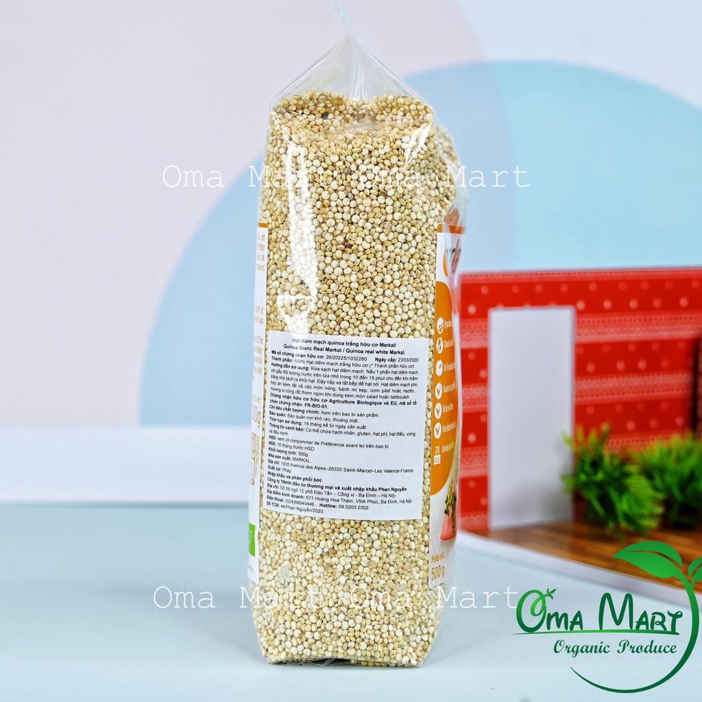 Hạt diêm mạch quinoa trắng hữu cơ Markal 500g