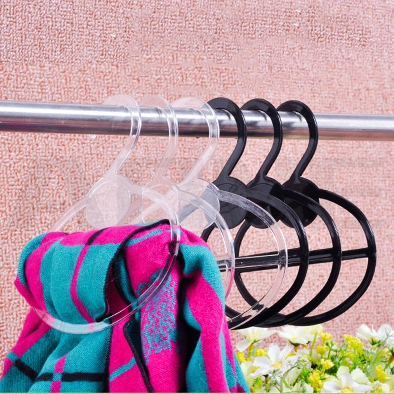 Móc treo khăn choàng / cà vạt hình oval bằng nhựa bền bỉ đa năng dùng sắp xếp quần áo cá nhân gọn gàng tiện dụng