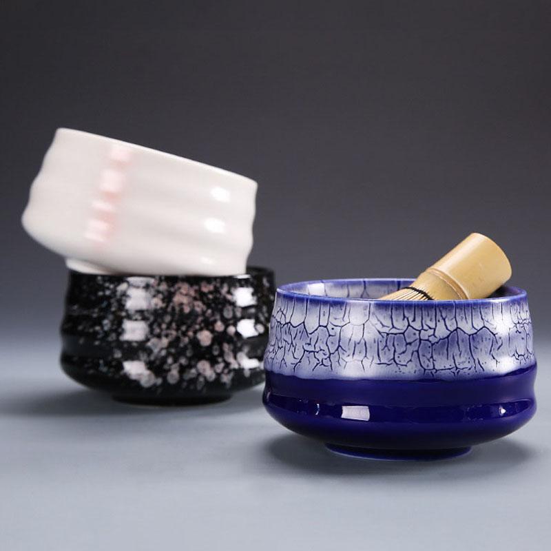 4 Cái/bộ Truyền Thống Bộ Trà Matcha Tặng Tre Matcha Đánh Thìa Gốm SỨ Matcha Bát Nhà Tống Trà Nhật Bản Bộ Bình Pha Trà