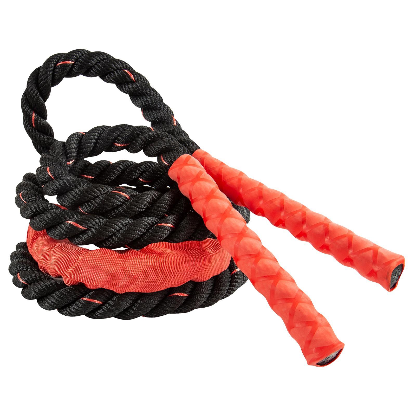 Heavy Jump Rope for Fitness, 25mm Weighted Adult Skipping Rope Exercise Battle Rope for Me Women, Body Workout, Power Training Gym Building Muscle
