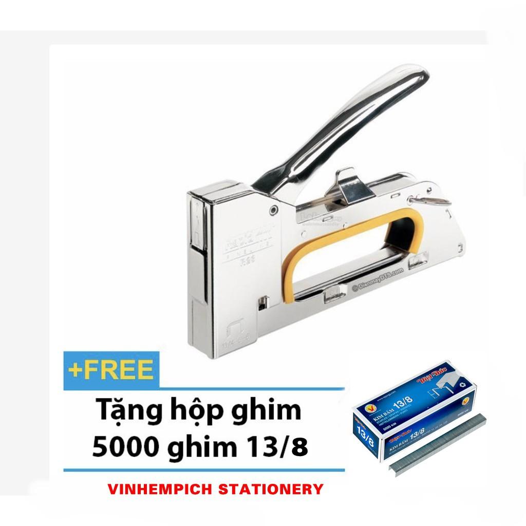 Súng bắn ghim cầm tay Rapid R23 - Máy bắn đinh ghim Thụy Điển tặng kèm hộp ghim 13/8