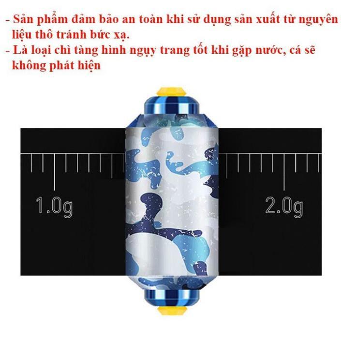 Chì Câu Đài Tàng Hình Lõi Kép- Chì Lá Cuốn Sẵn Cao Cấp PK8 (Sét 3 Viên) đồ câu FISHING_HD