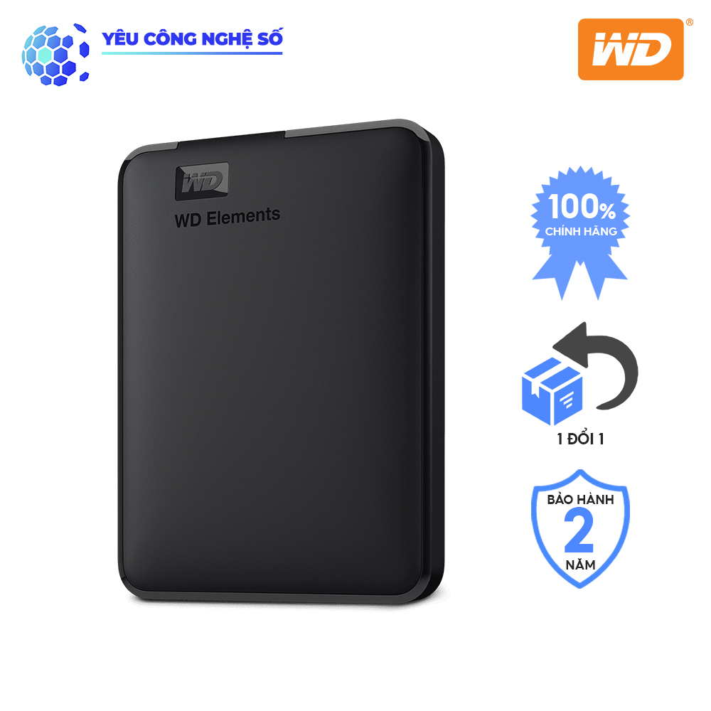 Ổ Cứng WD Elements 1TB 2.5 Inch Hàng Chính Hãng