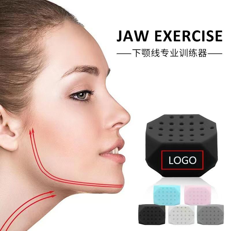 Hàm tập thể dục silicone huấn luyện cơ mặt hàm jawline tập thể dục bóng mặt shaper jaw cơ thể Color: C 2pcs mixed