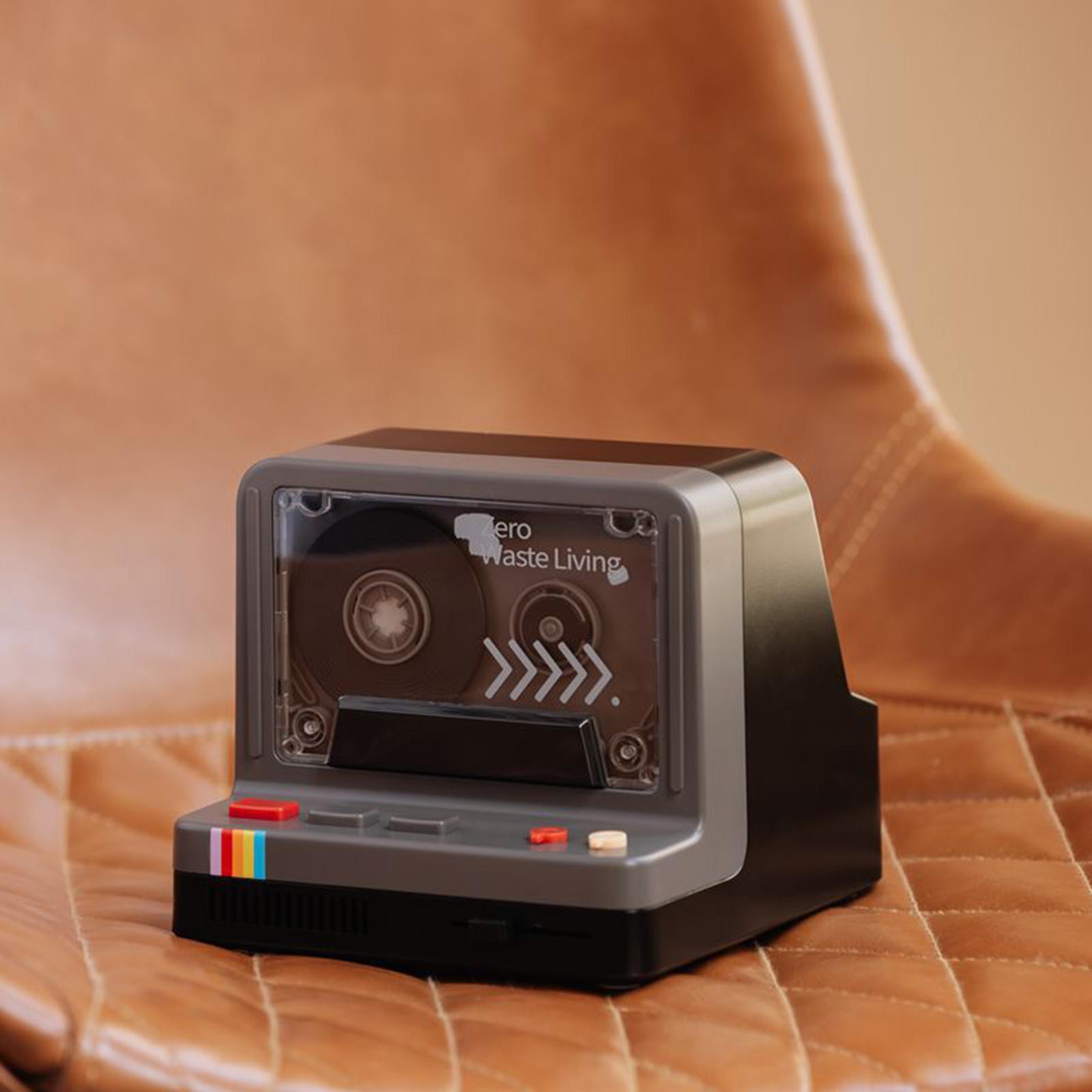 Bluetooth Wireless Speaker LED Night Light Smartphone White