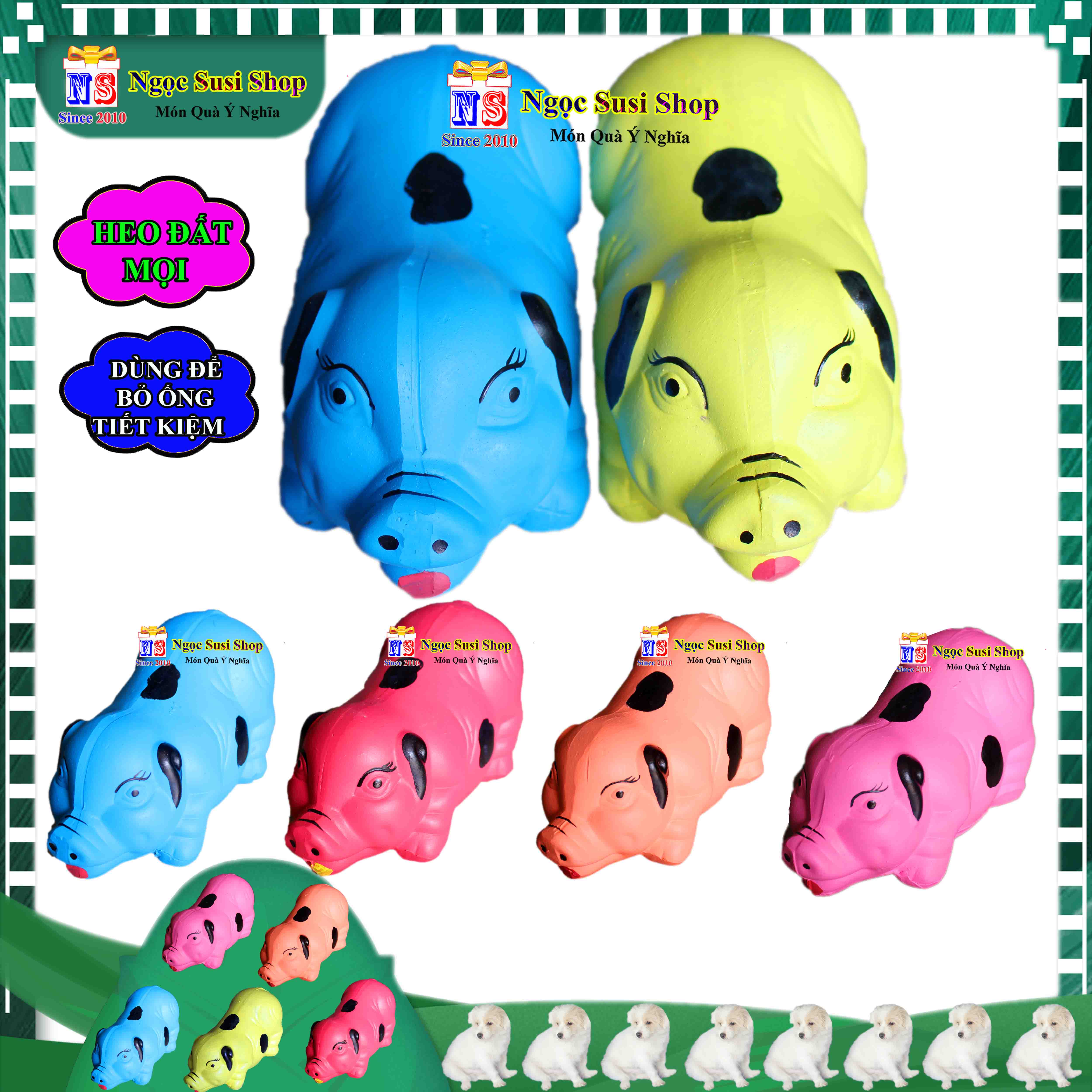 HEO ĐẤT MỌI TIẾT KIỆM BỎ ỐNG ĐỂ DÀNH SIZE NHỎ 22CM SIÊU CƯNG - LỢN ĐẤT TIẾT KIỆM HÀNG ĐẸP NGẪU NHIÊN MÀU