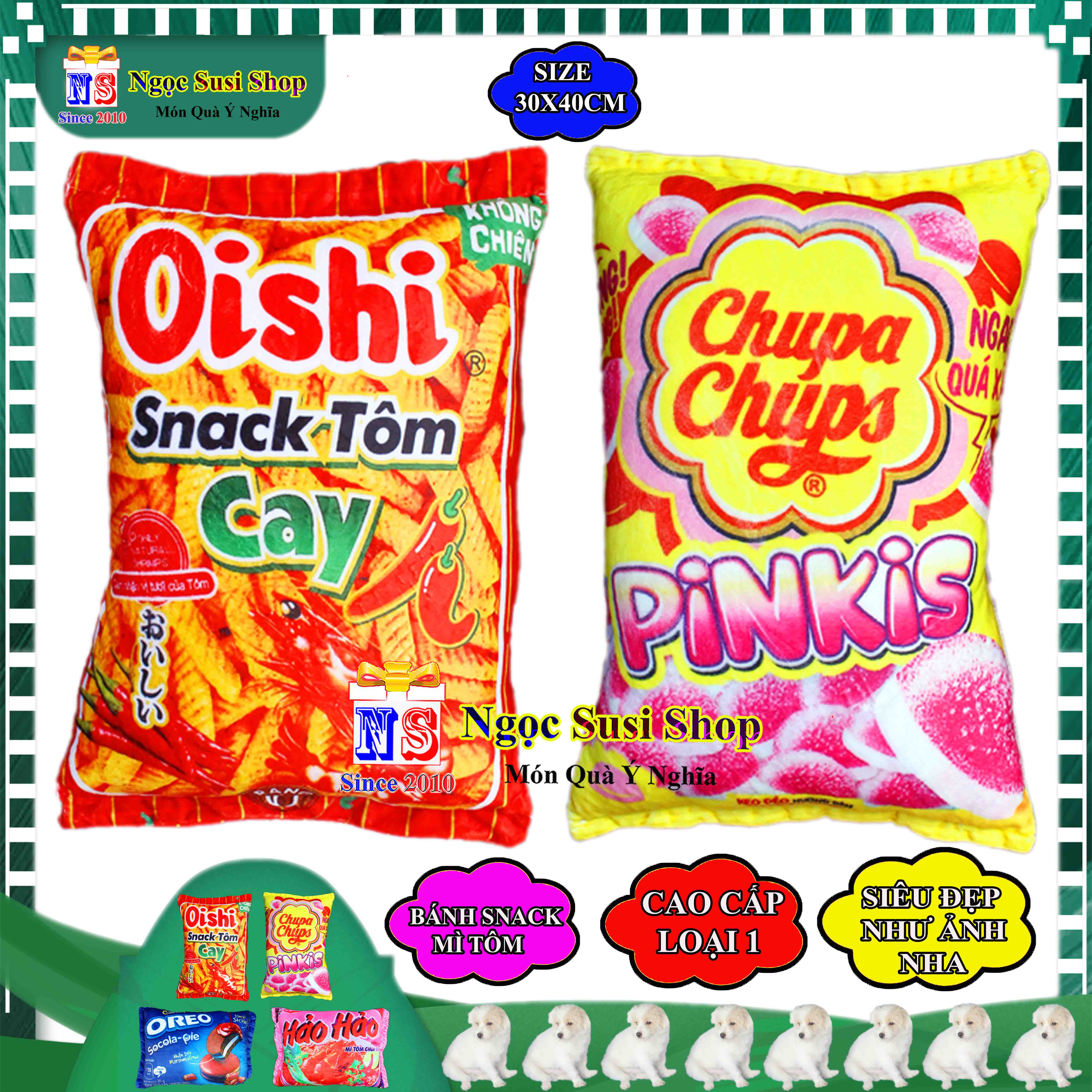 GẤU BÔNG HÌNH GÓI MÌ BÁNH SNACK 3D RẤT ĐẸP MỊN DÙNG ÔM NGỦ QUÀ TẶNG TRANG TRÍ - GIAO NGẪU NHIÊN MẪU