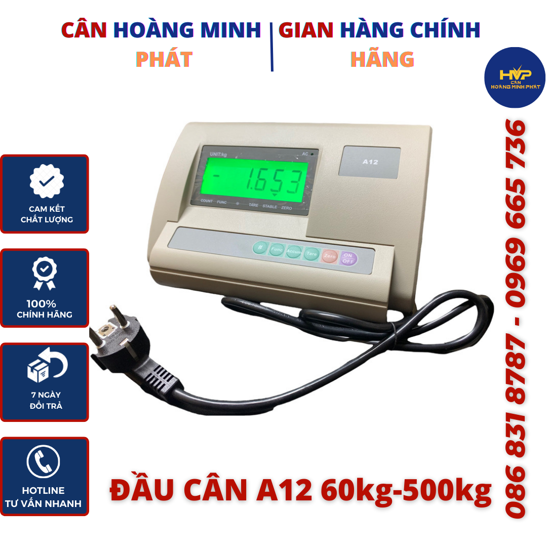 ĐẦU CÂN ĐIỆN TỬ A12 [ CÂN HOÀNG MINH PHÁT ]