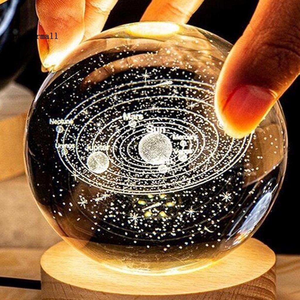 Đèn Led 3D Năng Lượng Mặt Trời Có Cổng Sạc USB Cho Xe Hơi