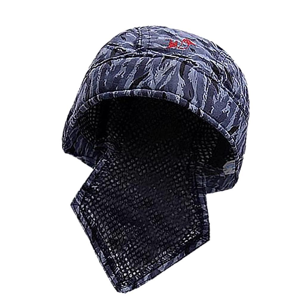 6 Pack Welder Protective Hats Caps Scarf Welder Flame Retardant Cotton