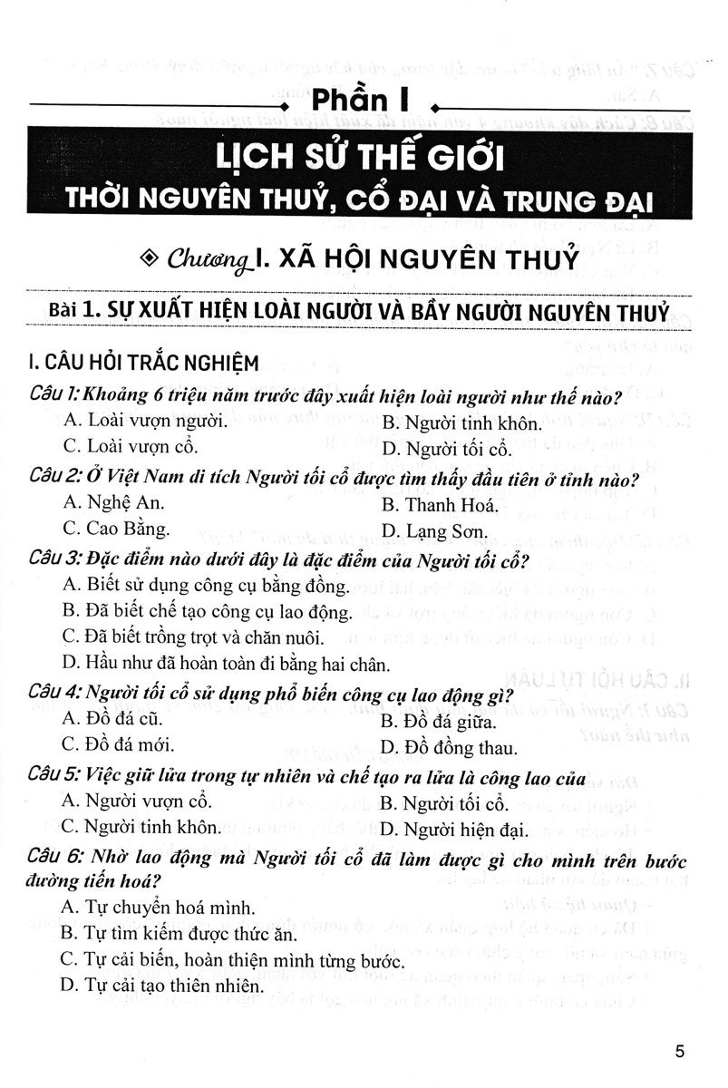 Sách tham khảo- Trả Lời Câu Hỏi Trắc Nghiệm Và Tự Luận Lịch Sử 10 (Biên Soạn Theo Chương Trình GDPT Mới)_HA