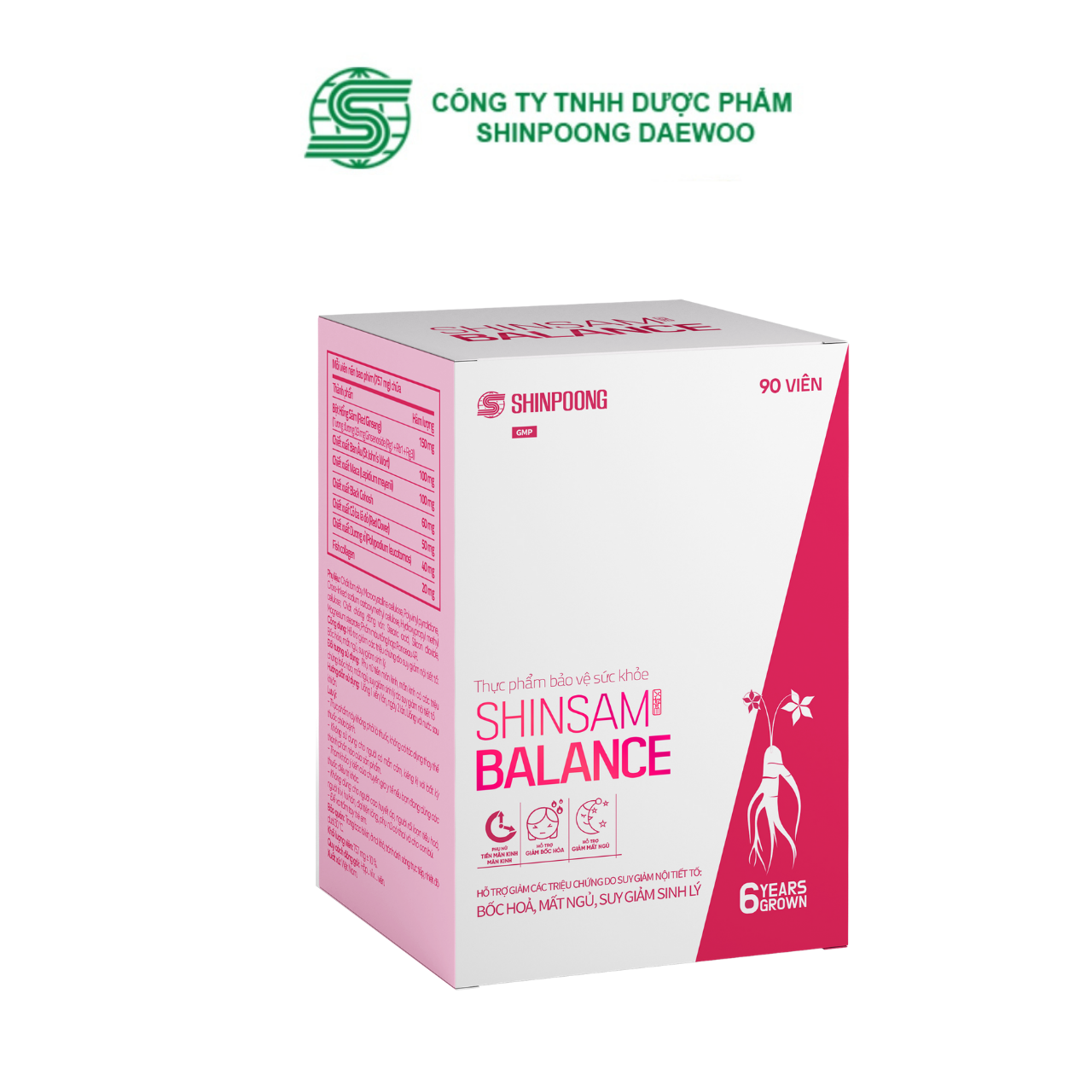 Combo 3 Hộp Viên uống Tăng cường sức khỏe và sinh lý nữ, kiểm soát cân nặng, đẹp da, cải thiện nội tiết tố - Shinsam Balance, ShinsamVenus, Shincare Slim 90 viên SHINPOONG