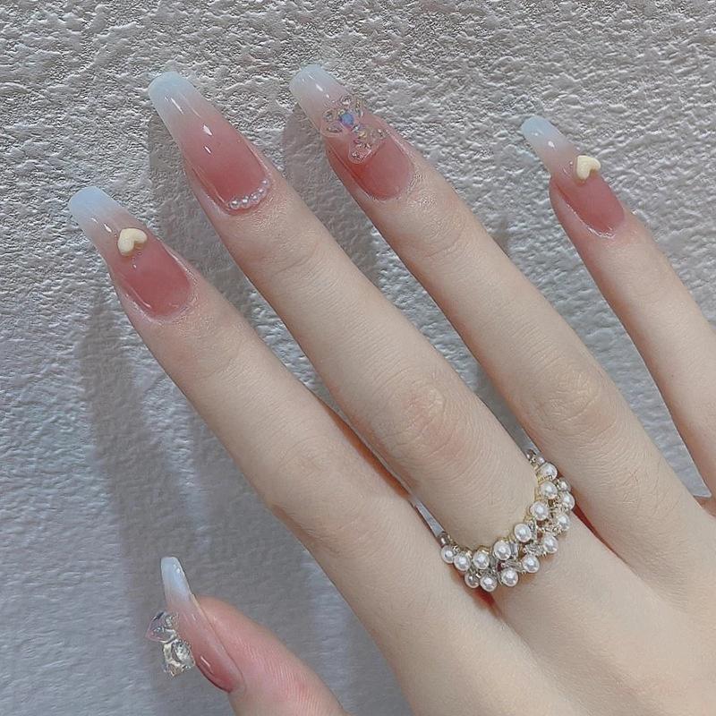 Set 24 Móng Tay Giả Dễ Thương Cho Nữ