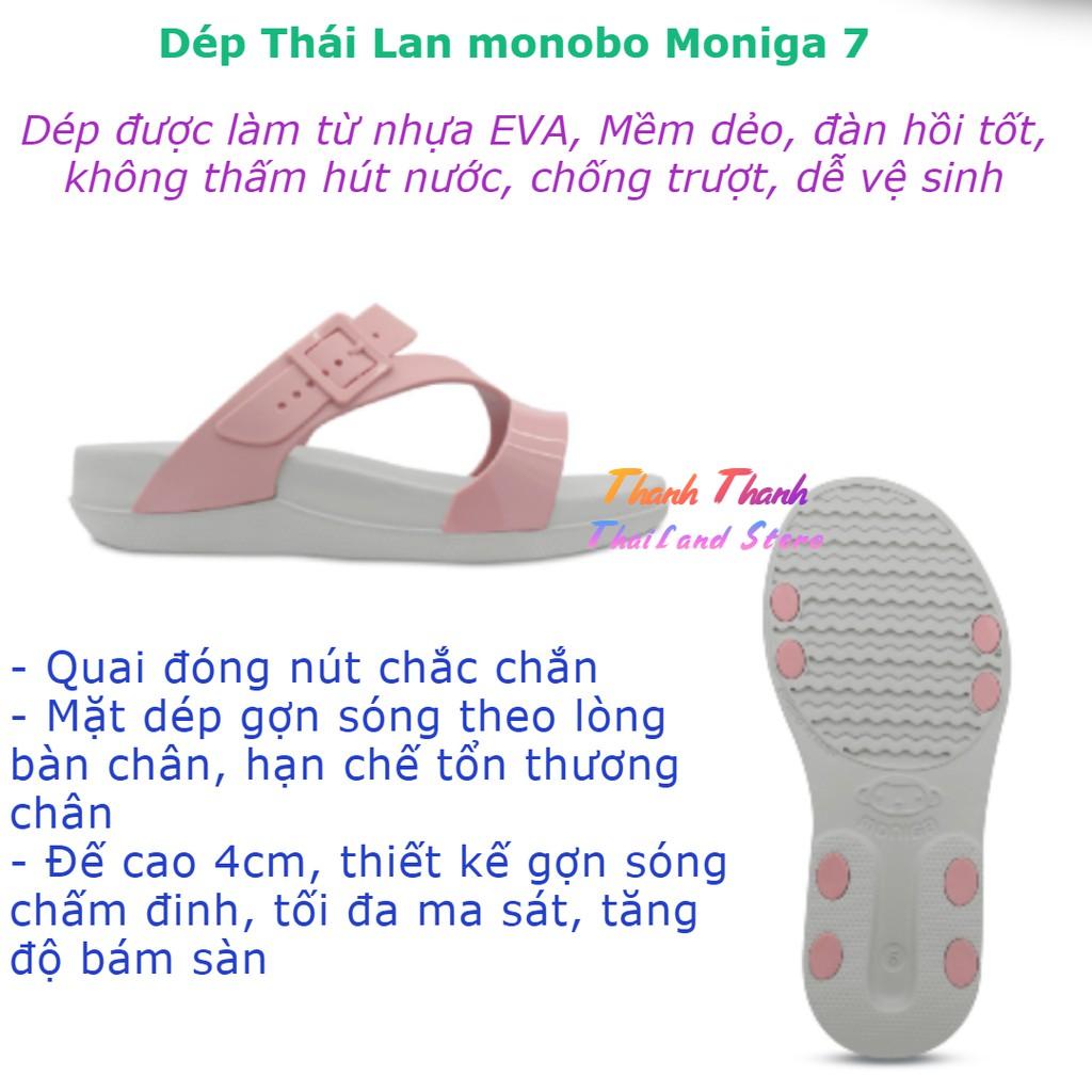 Dép Thái Lan MONOBO quai ngang nữ chữ Z ôm chân, đế cao - MONIGA 7.0