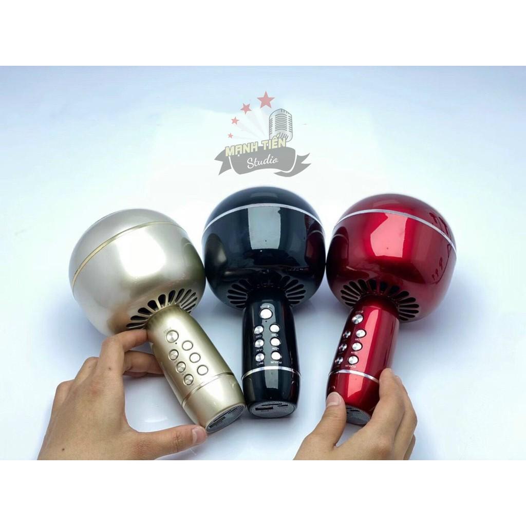 Mic karaoke kèm loa  không dây bluetooth YS - 09 đầy đủ hiệu ứng đổi giọng người già trẻ em siêu hay âm thanh