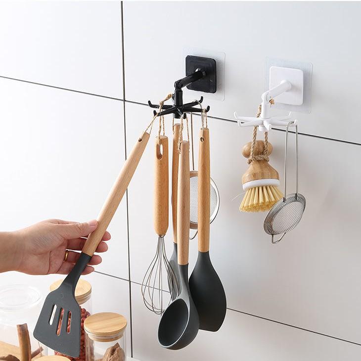 Móc Dán Tường Đa Năng Có 5 Móc Treo
