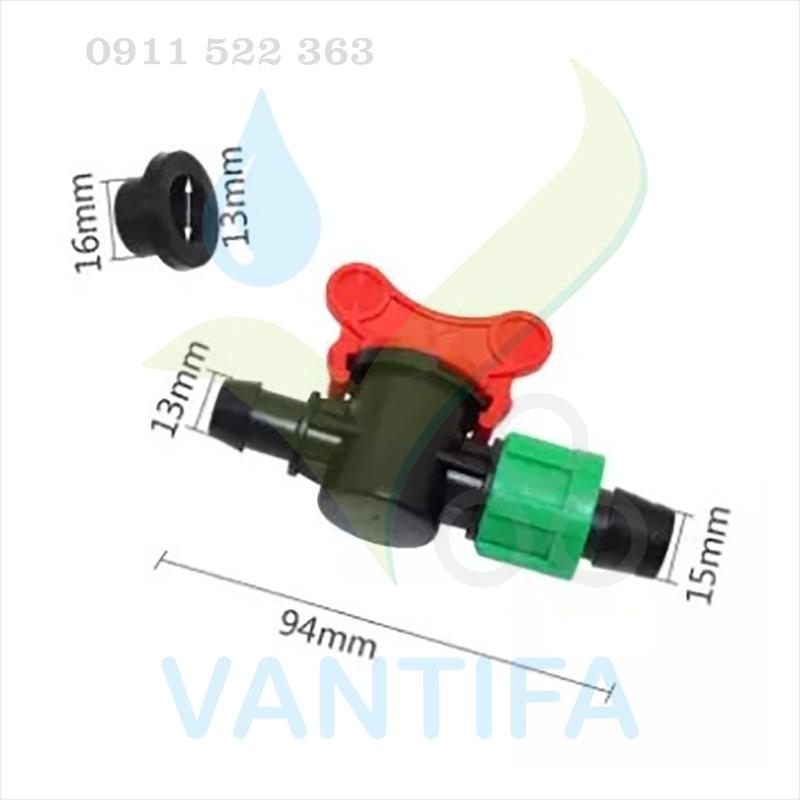 10 van khởi thủy ống dẹp kèm ron phi 16mm