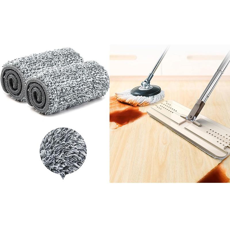 Miếng Lau Nhà Thay Thế Dành Cho Cây Lau Nhà Hình Chữ Nhật dán cố định 2 đầu siêu tiện lợi