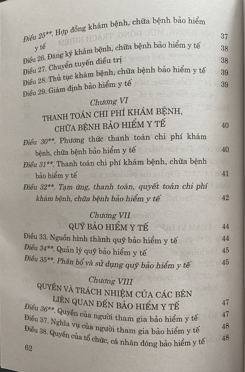 Luật Bảo Hiểm Y Tế Năm 2008 ( Sửa đổi, bổ sung năm 2013, 2014, 2015, 2018, 2020,2023 )
