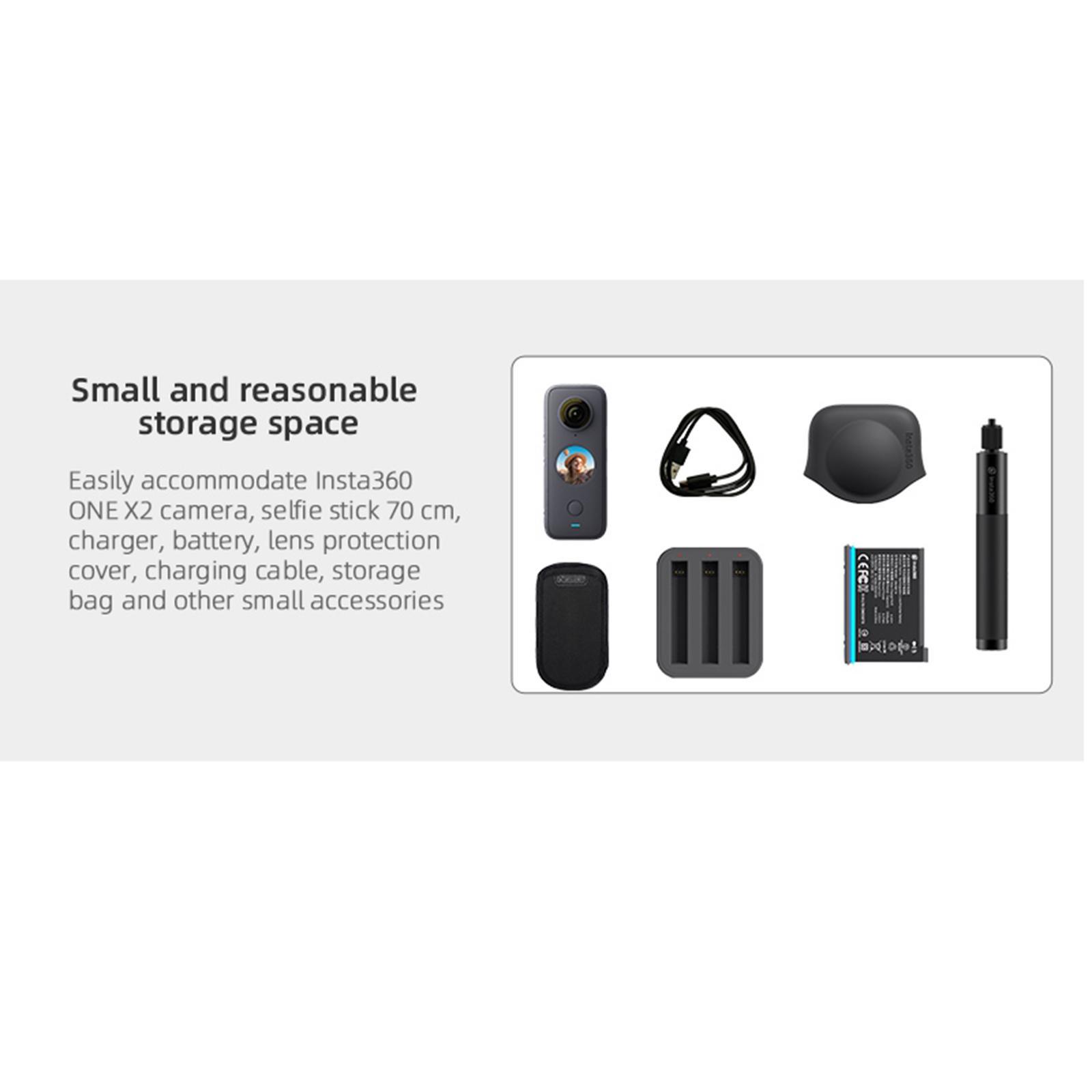 Portable Durable Panoramic Action Camera Storage Case for ONE X2