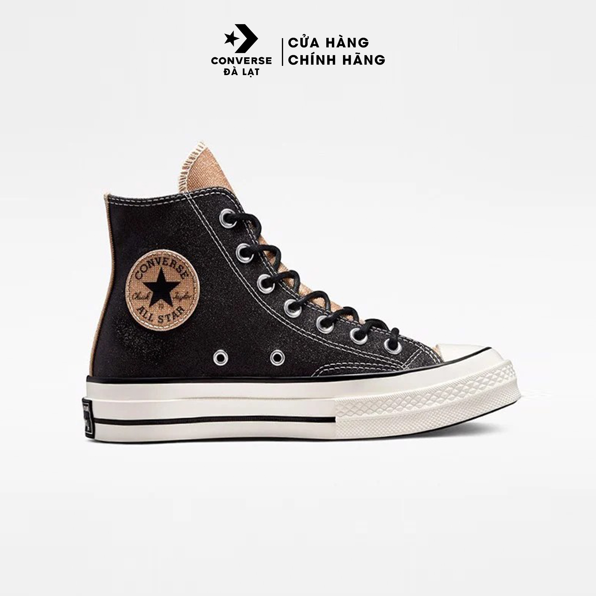 Giày Sneaker Nữ Lấp Lánh Converse Chuck 70 Glam Hi Top 572265C