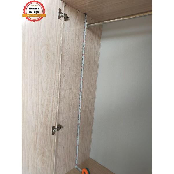 Tủ nhựa 4 cánh màu gỗ xoan - Tủ nhựa Hải Hậu - Chỉ giao tại Hải Hậu