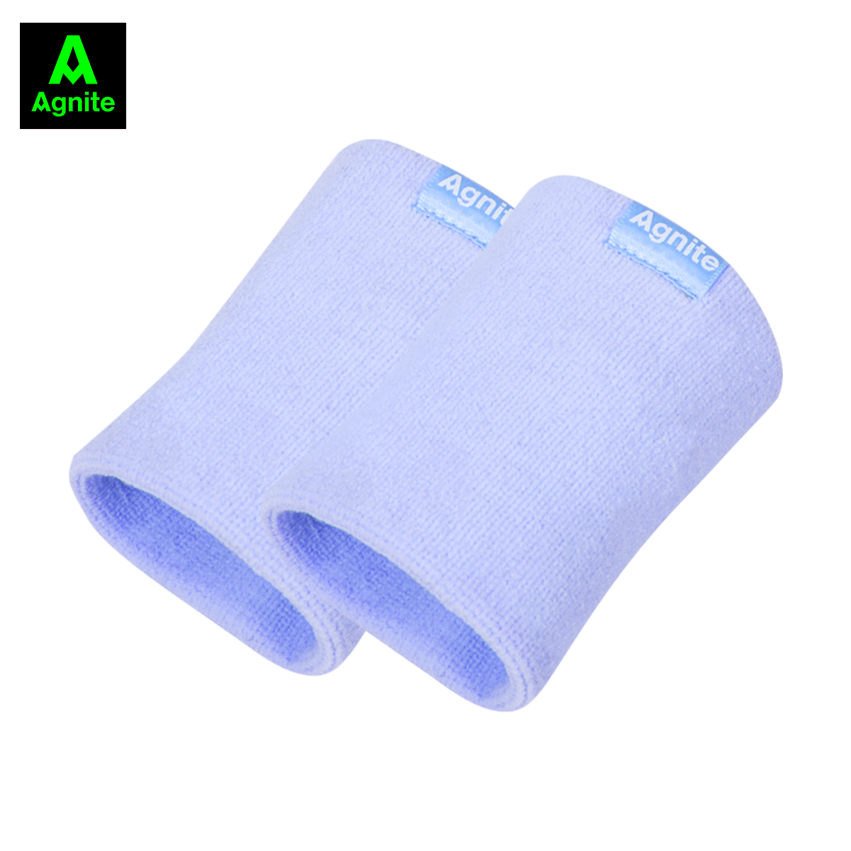 Cặp 2 băng đeo cổ tay thể thao AGNITE, chất liệu cotton thấm hút mồ hôi, phù hợp nhiều bộ môn thể thao - FL102