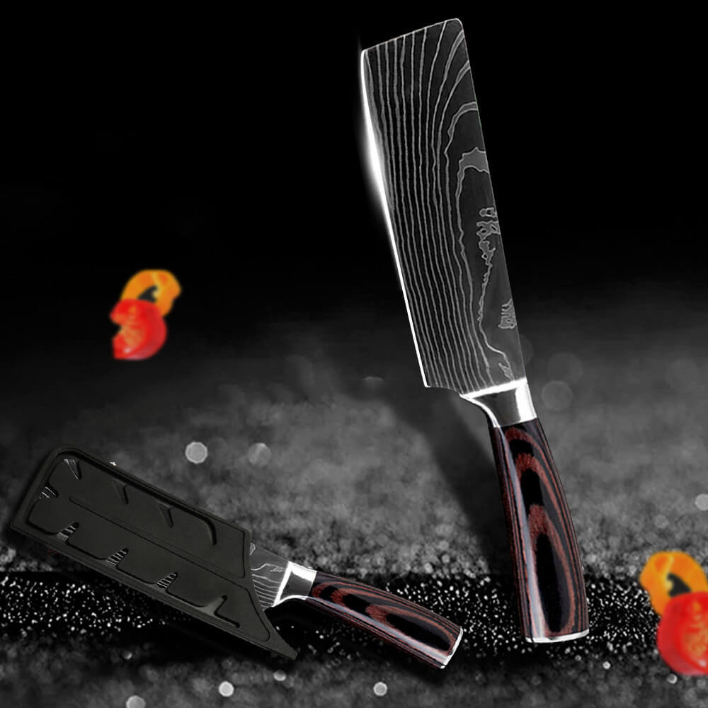 DAO BẾP THÁI LÁT USUBA THÉP DAMASCUS MÃ SDT125