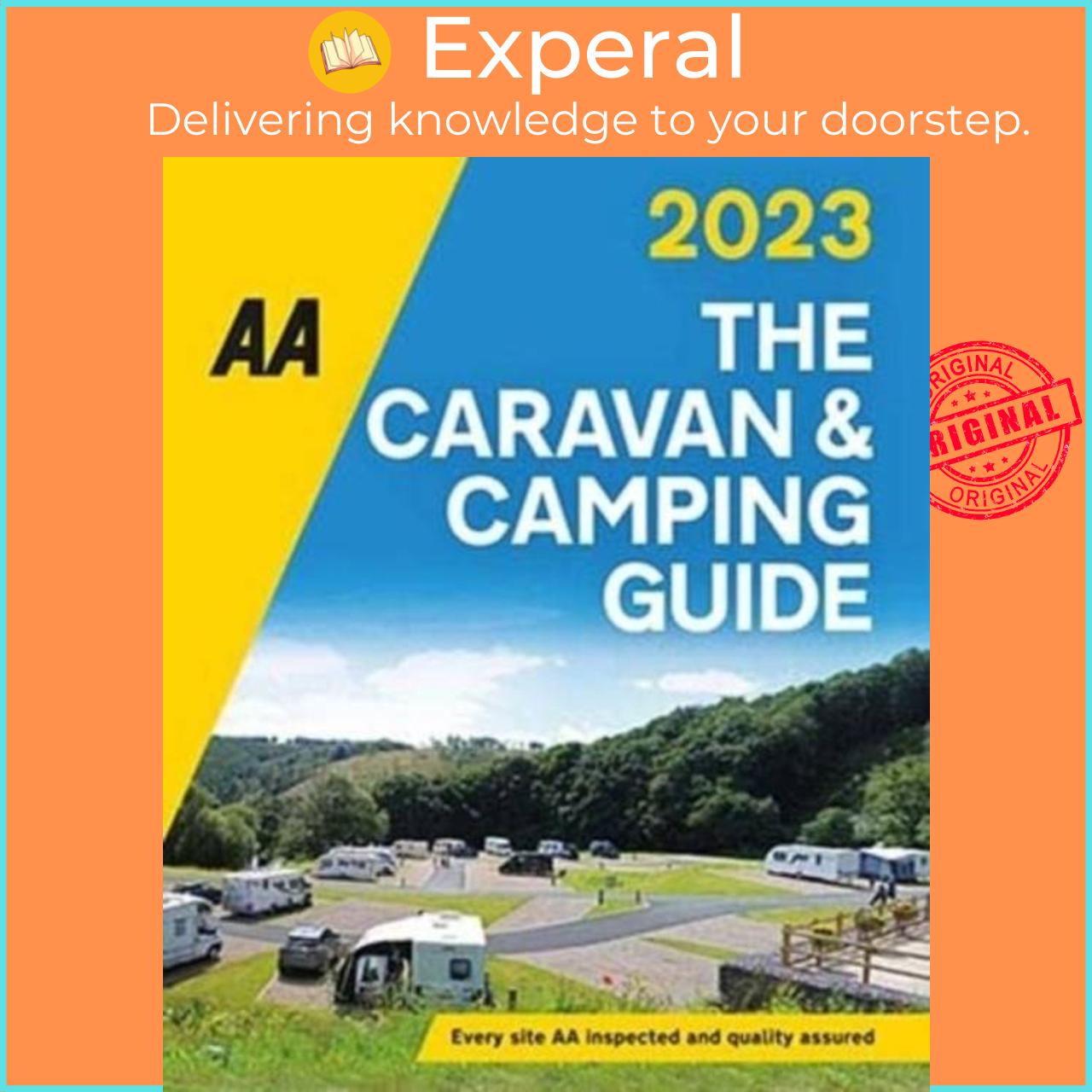 Hình ảnh Sách - The AA Caravan & Camping Guide 2023 by  (UK edition, paperback)