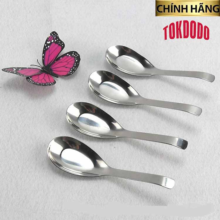 Thìa Muỗng Inox 304 Cao Cấp Ăn Phở Cơm Kiểu Nhật Chính Hãng TOKDODO