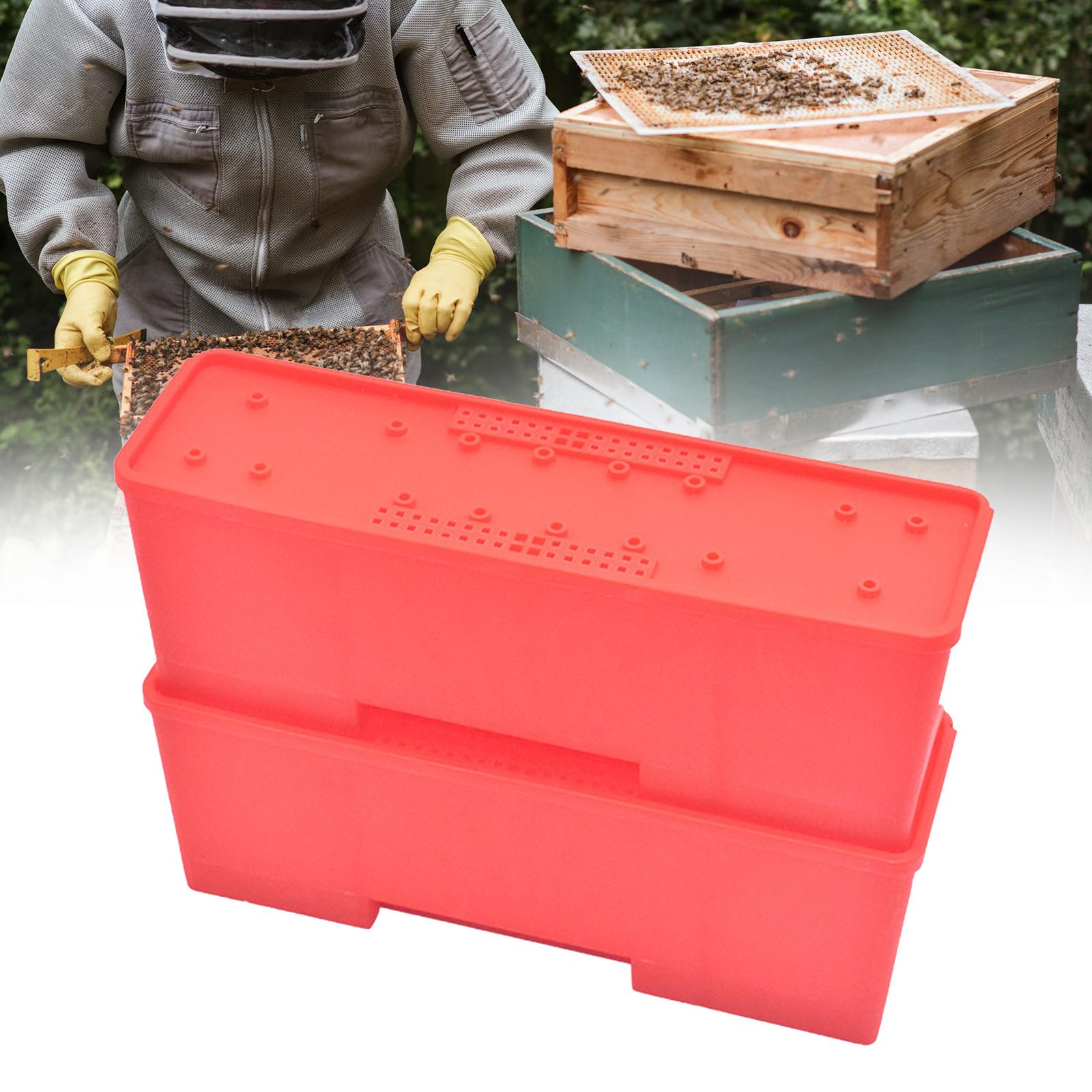 Bee Queen Transport Box Bee Queen Cage Holder Queen Bee Rearing System for Beekeeper Supplies Hive Tool Kit