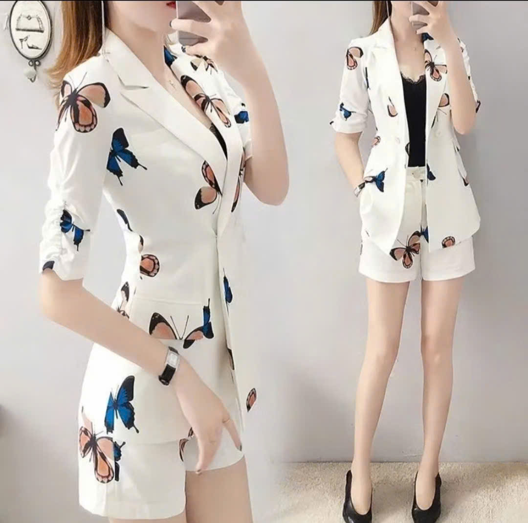 Set Vest In Họa Tiết Cao Cấp