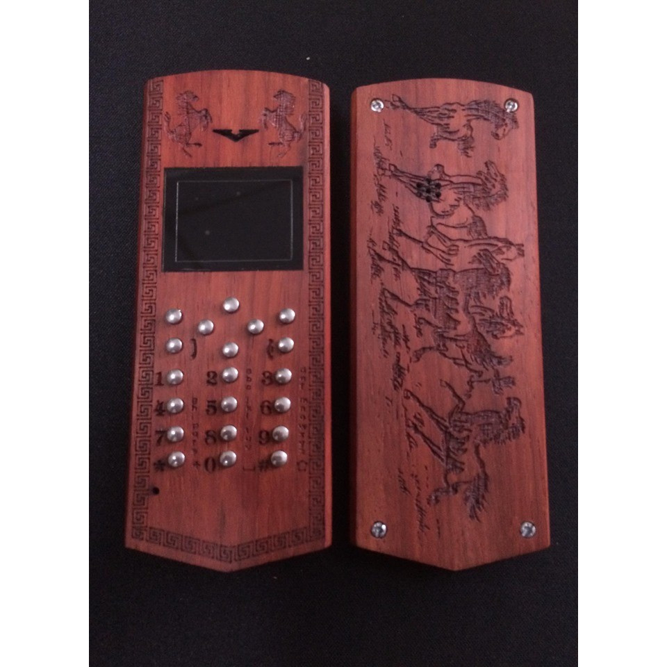 Vỏ gỗ cho điện thoại Nokia 1200, 1208, 1209 mẫu Mã đáo thành công