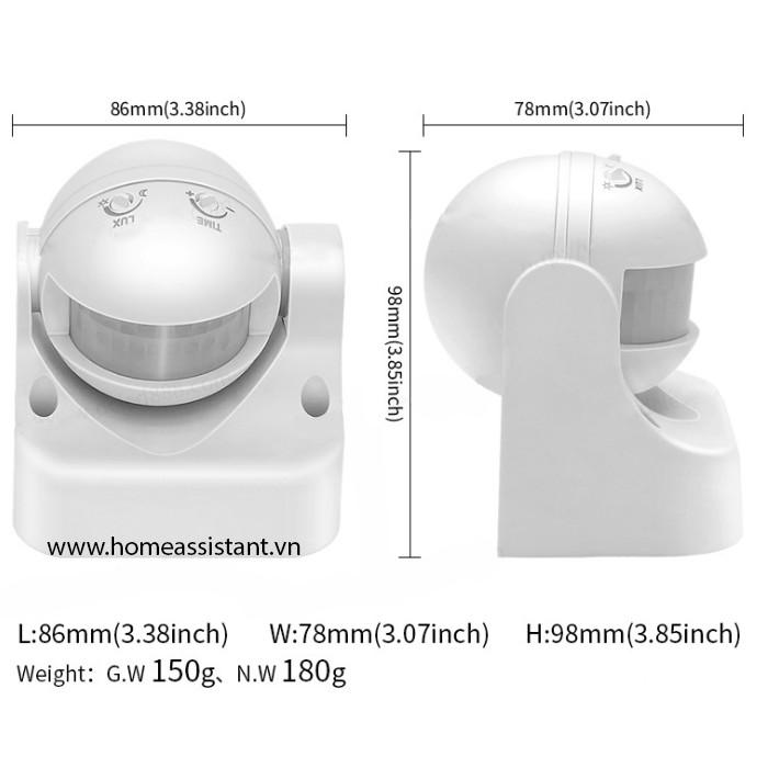Công Tắc Chuyển Động Hồng Ngoại Ngoài Trời PIR07