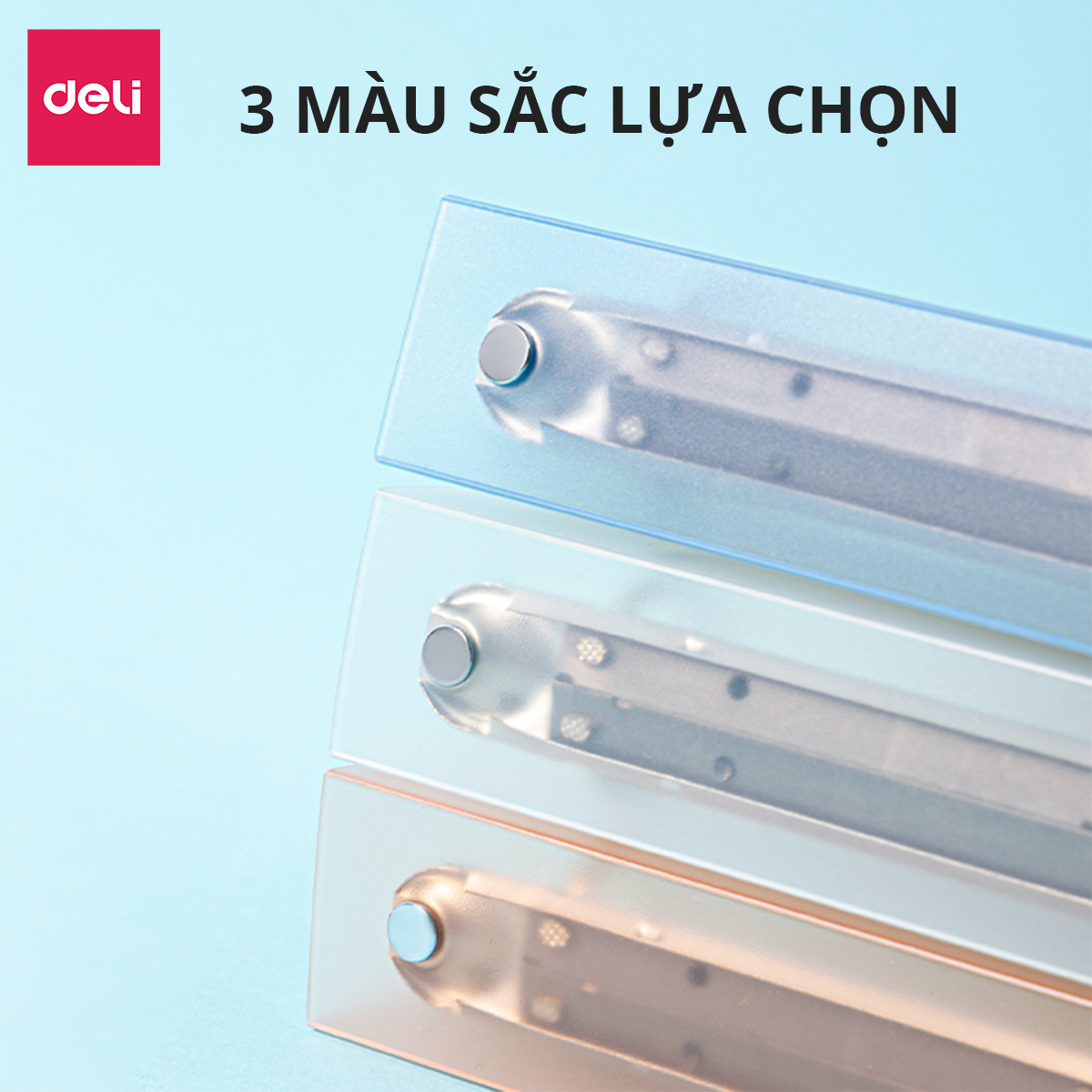 File Còng Sắt Kèm 4 Lá Học Sinh A4 Deli - 4 Còng Đựng File Tài Liệu Lưu Trữ Hồ Sơ Chứng Từ Văn Phòng Cao Cấp - PE110