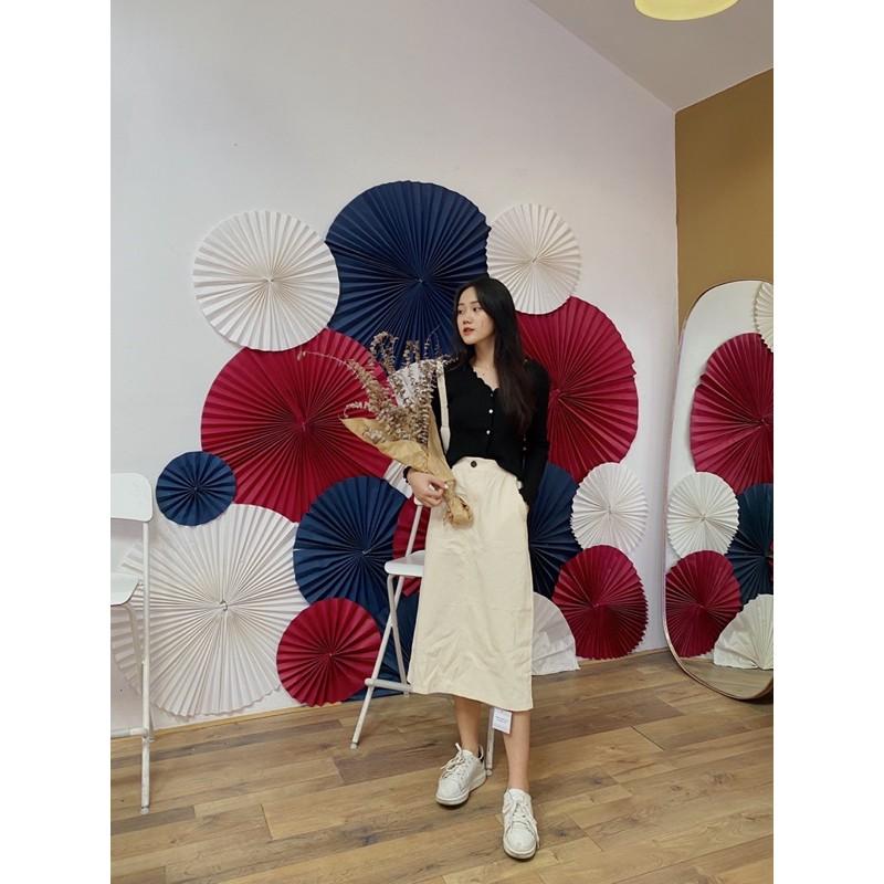 Chân váy thô dài chun lưng