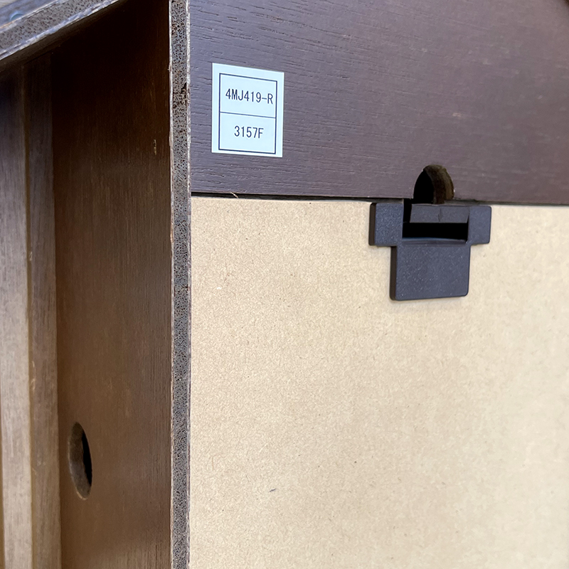 Đồng hồ Cuckoo Rhythm 4MJ419-R06. Kt 38.2 x 77.0 x 29.0cm, 1.67kg. Vỏ gỗ. Dùng Pin.