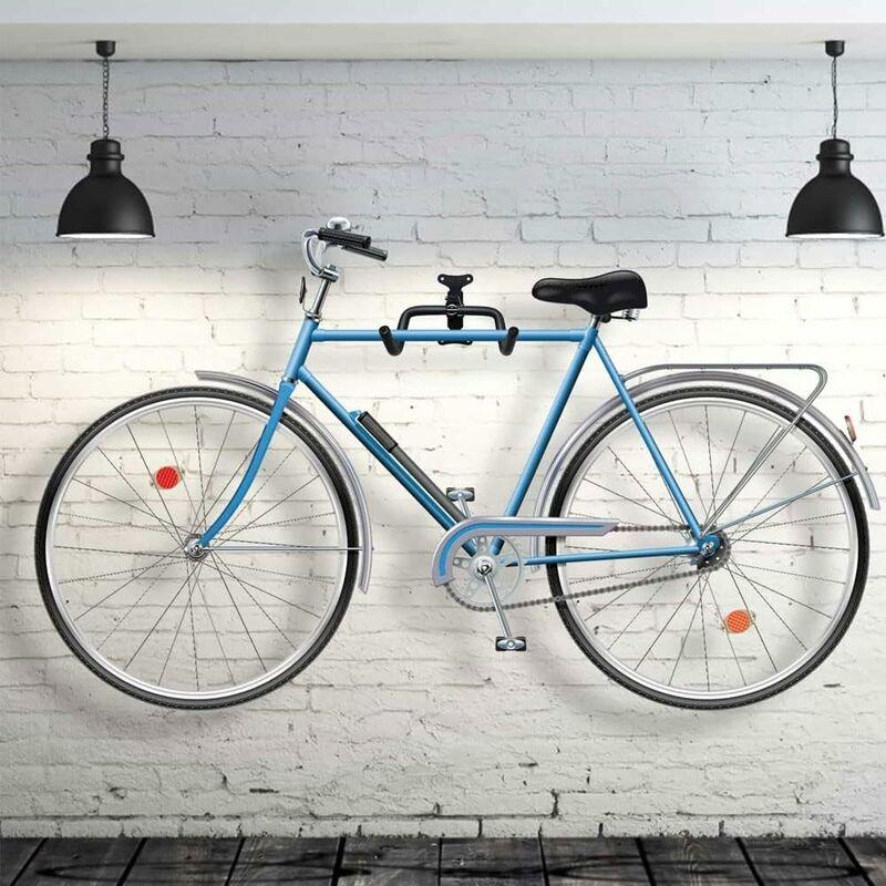 Hỗ trợ tường cho xe đạp, hỗ trợ tường -lefou cho xe đạp có thể gập lại, lên đến 50 kg, móc treo tường cho xe đạp xe đạp xe đạp xe đạp