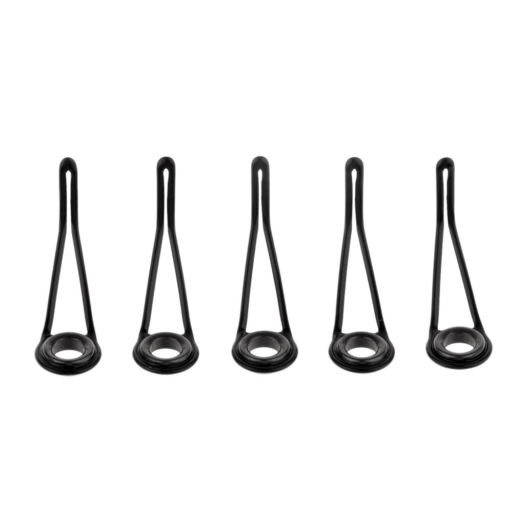 20pcs Single Leg Fishing Rod Guides Line Ring DIY Pole Repair Kit