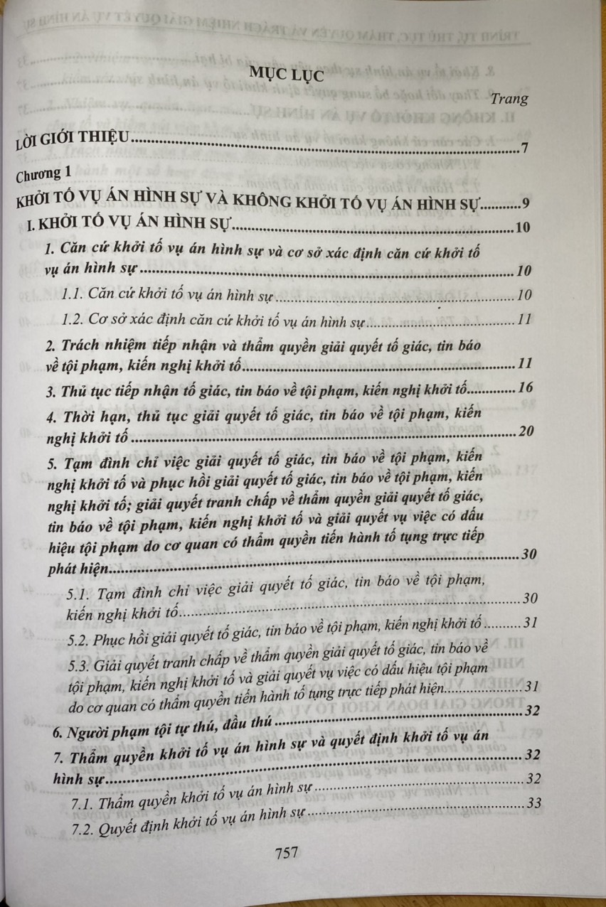 Trình tự, thủ tục thẩm quyền và trách nhiệm giải quyết vụ án hình sự theo quy định pháp luật tố tụng hình sự Việt Nam