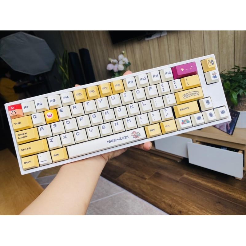 Set keycap thick PBT MARIO_Cherry profile 119 nút