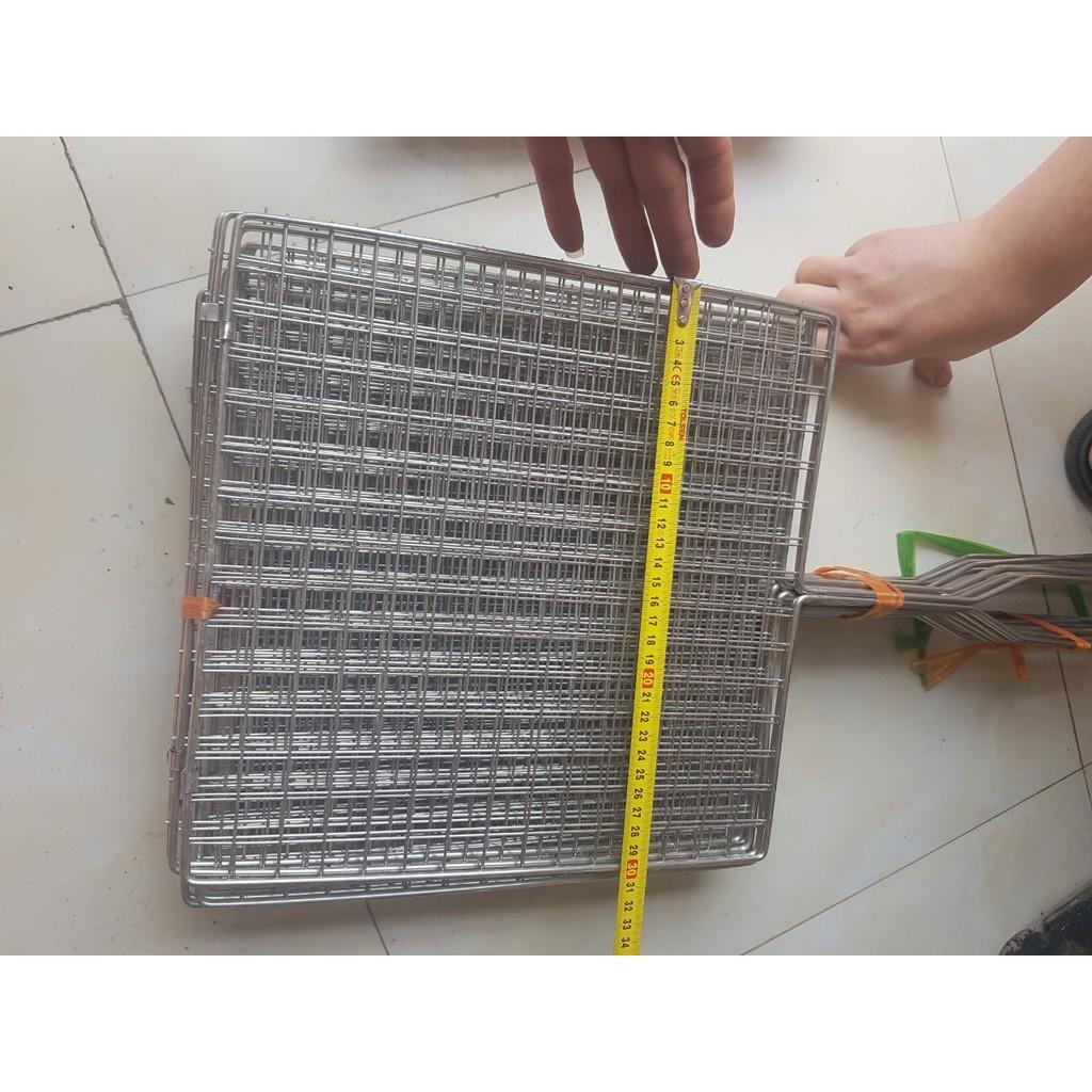 Vỉ nướng thịt inox 304 nhiều kích cỡ dùng nướng thịt, nướng cá, nướng mực cực tiện dụng