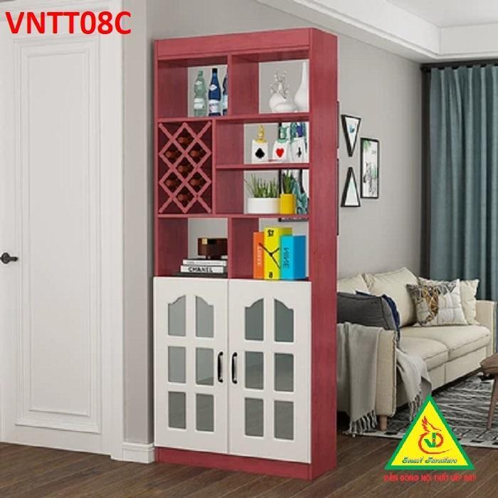 TỦ KỆ TRANG TRÍ KIÊM VÁCH NGĂN VNTT08C - Nội thất lắp ráp Viendong Adv