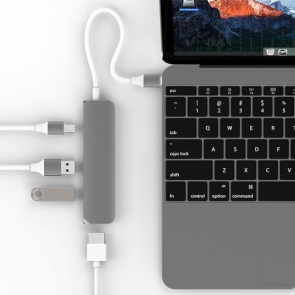 Cáp HYPERDRIVE USB TYPE-C HUB WITH 4K HDMI - Hàng Chính Hãng