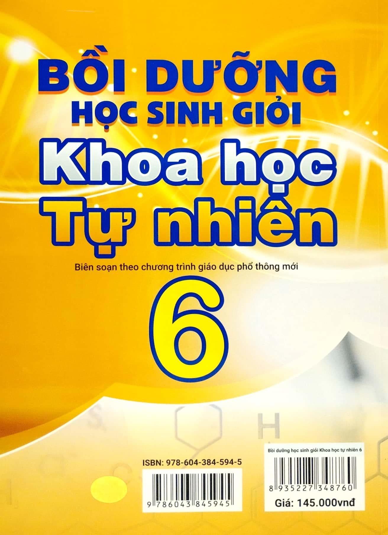 Bồi Dưỡng Học Sinh Giỏi Khoa Học Tự Nhiên 6 (Biên Soạn Theo Chương Trình Giáo Dục Phổ Thông Mới)