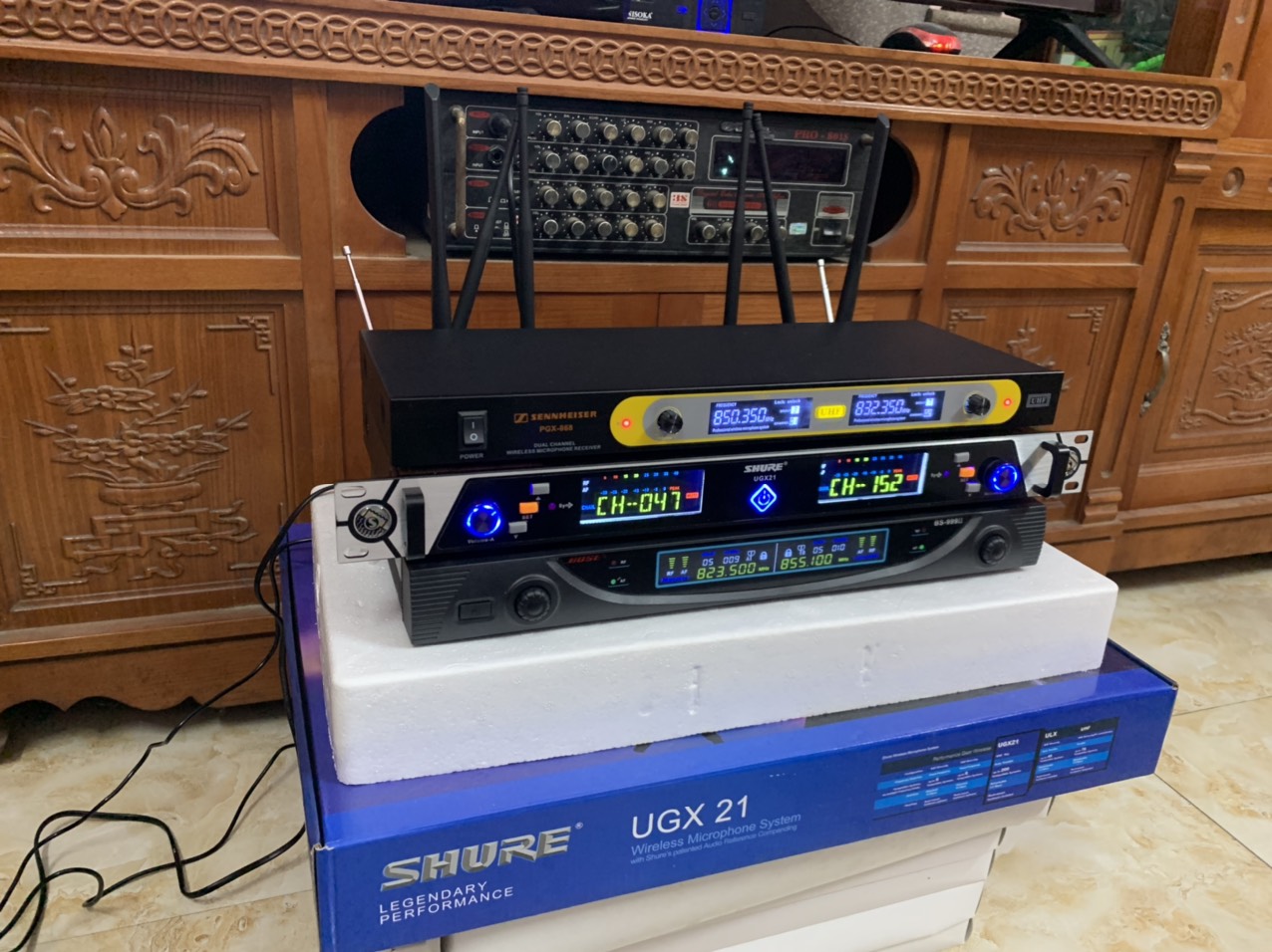 Micro không dây PGX 868 hàng chính hãng thế hệ 2023 micro không dây gia đình sóng khỏe thu âm tốt
