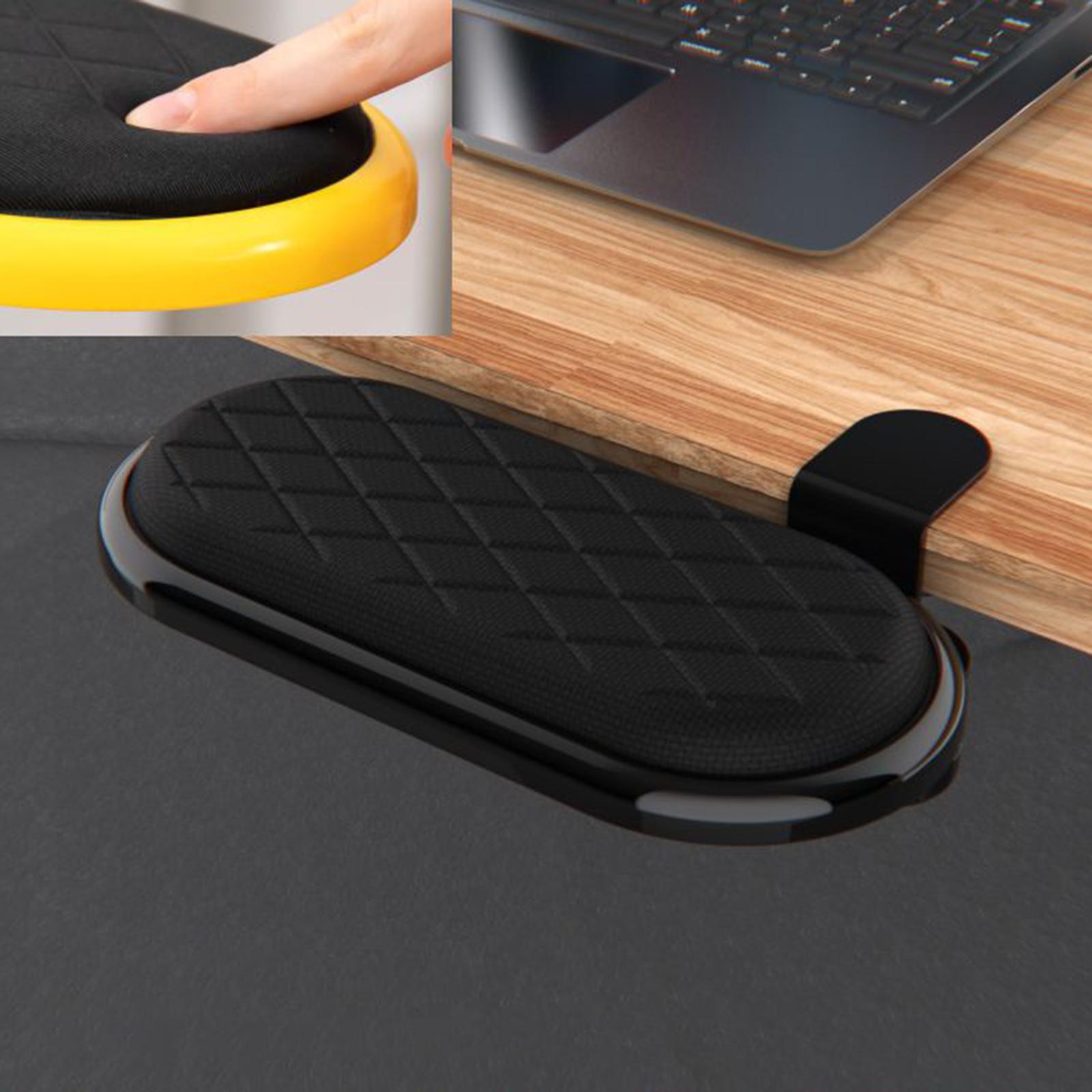Desk Clamp Platform Desk Arm Rest Support Easy to Attach pad Rests Elbow Cushion Computer Arm Rest for Home and Office Desk Chair