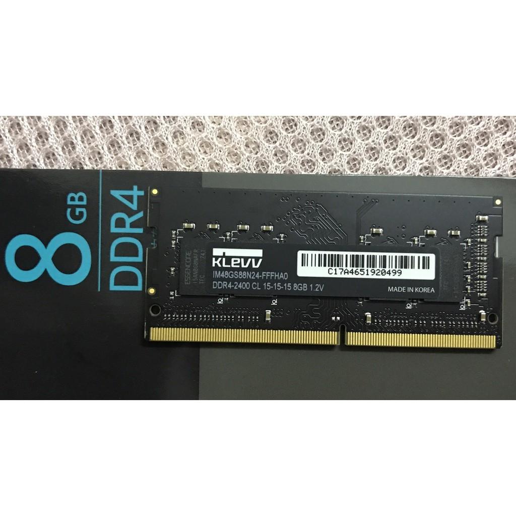 Ram Laptop Klevv DDR4 8GB Bus 2400GHz 1.2V Sodimm PC4-2400 2666 2133MHz Dùng Cho Máy Tính Xách Tay