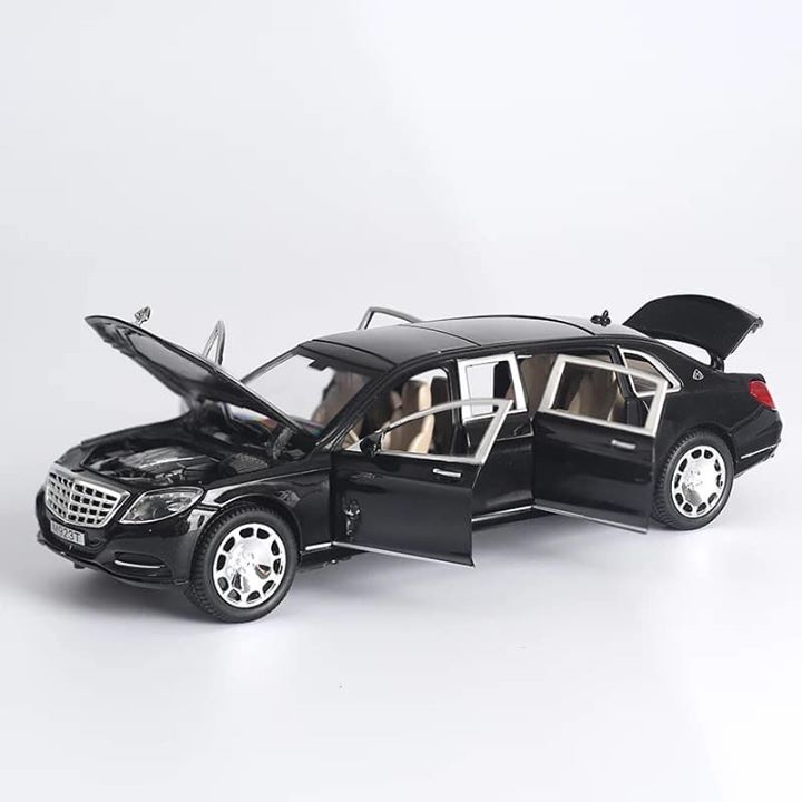 Mô hình xe XLG S600 Maybach Pullman 1:24 (Black)