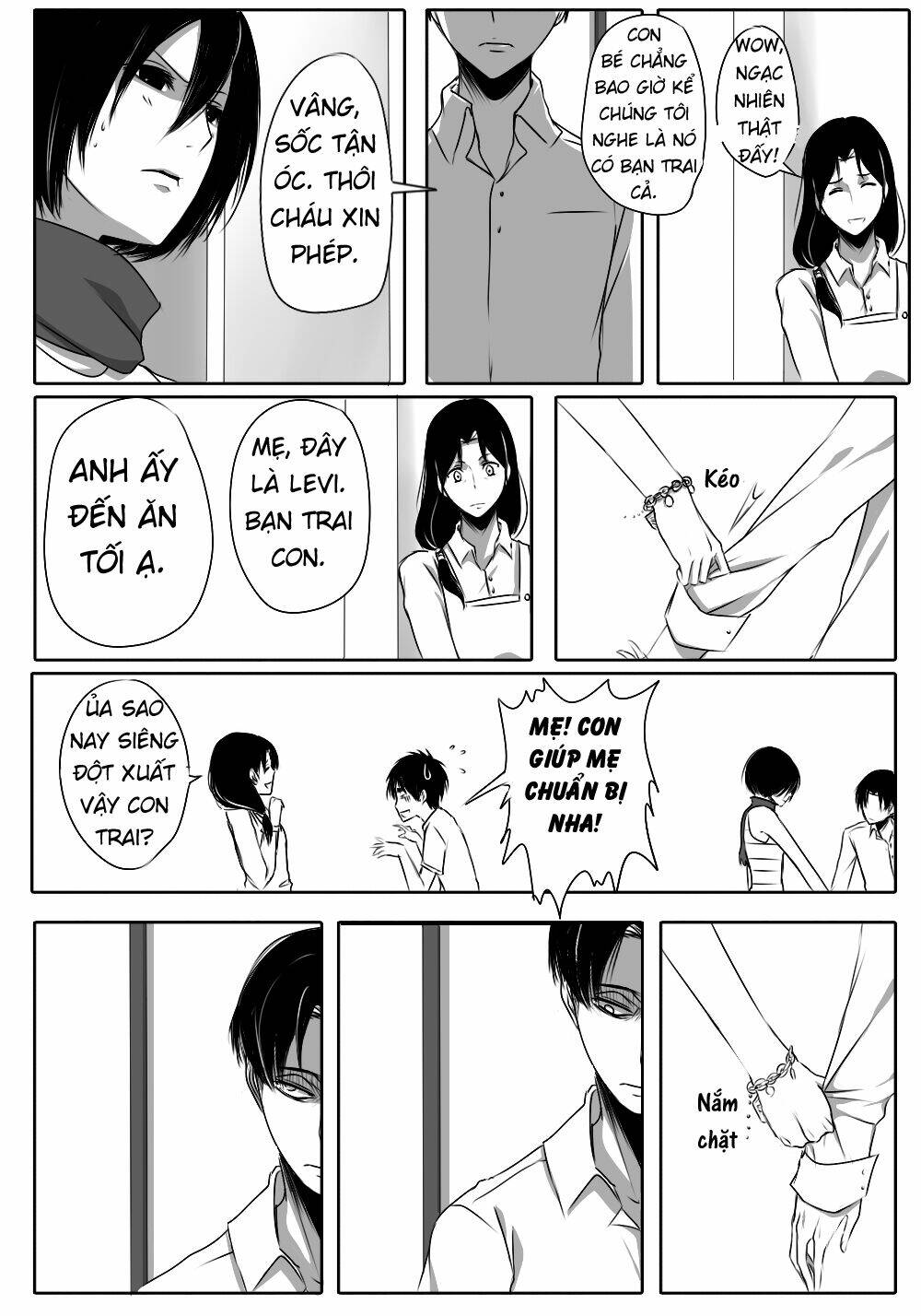 tấn công người khổng lồ - doujinshi lemi chapter 3 4